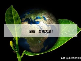 深夜！全线大涨！