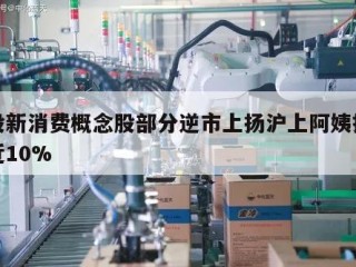 港股新消费概念股部分逆市上扬沪上阿姨拉升涨近10%