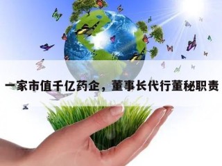 一家市值千亿药企，董事长代行董秘职责